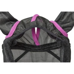 2022 Weatherbeeta Comfitec Deluxe Durable Mesh Mask With Ears And Tassels 1009572002 - Black / Purple -Ariat Shop 3990 1009431000 BLACKPURPLE WB COMFITEC FLYMASK DETAIL Image Null Hero.700x700