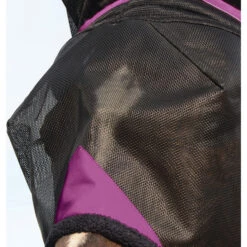 2022 Weatherbeeta Comfitec Deluxe Durable Mesh Mask With Ears And Tassels 1009572002 - Black / Purple -Ariat Shop 3990 Durable20mesh.700x700