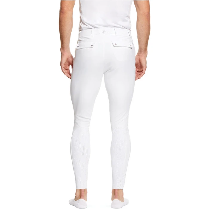 2022 Ariat Mens Tri Factor Grip Knee Patch Breech 10030545 - White 2 2022 Ariat Mens Tri Factor Grip Knee Patch Breech 10030545 - White - Image 2