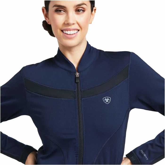 2022 Ariat Womens Ascent Full Zip 10039436 - Navy 3 2022 Ariat Womens Ascent Full Zip 10039436 - Navy - Image 3