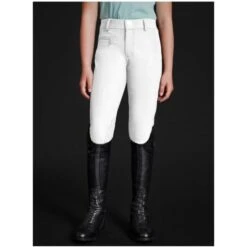 2022 Mountain Horse Junior Crown Breech 053380200ag - White -Ariat Shop 4345 crown breeches white jr front.700x700