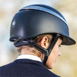 Charles Owen Halo Helmet & Headband HALONS - Navy / Platinum 7 Charles Owen Halo Helmet & Headband HALONS - Navy / Platinum -Ariat Shop 4502 Charles20Owen20Halo20Helmet2020Headband20HALONS20 20Navy20 20Platinum20Back.700x700