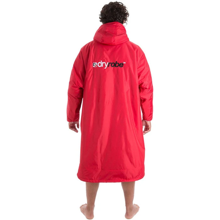 2021 Dryrobe Advance Long Sleeve Premium Outdoor Change Robe LSDABB - Red / Grey Colour Red/Grey 3 2021 Dryrobe Advance Long Sleeve Premium Outdoor Change Robe LSDABB - Red / Grey Colour Red/Grey - Image 3