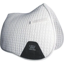 2022 Woof Wear Full Size GP Saddle Cloth & Womens Short Sleeve Performance Riding Shirt Bundle WA0006/WS0001 - White Colour White -Ariat Shop 4656 Woof Wear General Purpose Saddle Cloth White.2000x2000.700x700