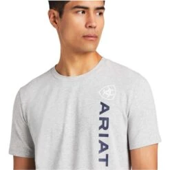 2022 Ariat Mens Vertical Logo Short Sleeve T-Shirt 10039193 - Heather Grey -Ariat Shop 4688 202220Ariat20Mens20Vertical20Logo20Short20Sleeve20T Shirt201003919320 20Heather20Grey4.700x700
