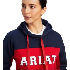 2022 Ariat Womens Rabere Team Hoodie 10041392 - Navy -Ariat Shop 4760 F22 WMS ENGL 10041392 detail01.700x700