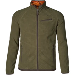 Seeland Mens Vantage Reversible Fleece 130211369 - Pine Green / InVis Orange