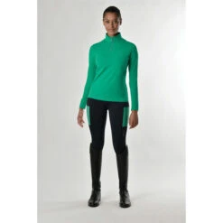 2022 Dublin Womens Giana 1/4 Zip Base Layer Long Sleeve Top 1010948010 - Emerald -Ariat Shop 4950 1010948000 EMERALD Giana LS OM Image Null Hero.700x700