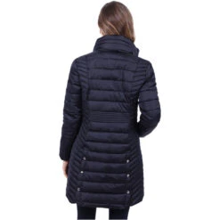 2022 HV Polo Womens Celine Long Jacket 406093464 - Navy -Ariat Shop 5311 202220HV20Polo20Womens20Jacket2040609346420 20Navy20Model20Back.700x700