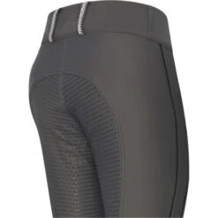 2022 HV Polo Womens Isabell Fullgrip Riding Tights 201093455 - Ultimate Grey Colour Ultimate Grey -Ariat Shop 5328 202220HV20Polo20Womens20Isabell20Fullgrip20Riding20Tights2020109345520 20Ultimate20Grey20Back20Close20Up20New.700x700