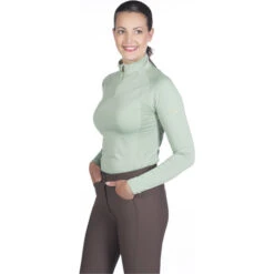 2022 HKM Womens Basel Functional Basic Base Layer 13442 - Light Green Colour Light Green -Ariat Shop 5370 13442 5897 1.700x700