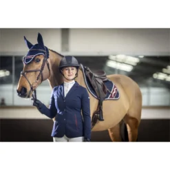 2022 Charles Owen SP8 Plus Leather Look Sparkly Helmet SP8PLUS2022 - Navy Colour Navy -Ariat Shop 5466 Copy20of20G0A0076 HR.700x700