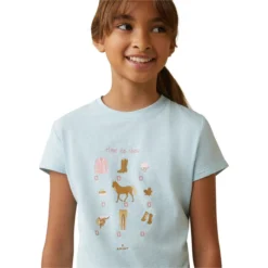 2023 Ariat Childrens Time To Show T-Shirt 10043739 - Heather Mosaic -Ariat Shop 5831 202320Ariat20Childrens20Time20To20Show20T Shirt201004373920 20Heather20Mosaic20Close20Up201.700x700