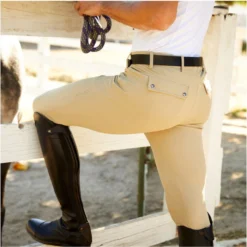 2023 Ariat Mens Tri Factor Grip Knee Patch Breech 10030543 - Tan -Ariat Shop 5857 10030543 lifestyle.700x700