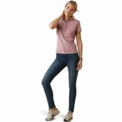 2023 Ariat Womens Cloverdale Polo 10043902 - Nostalgia Rose -Ariat Shop 5872 10043902 full.700x700
