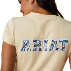 2023 Ariat Womens Varsity Camo T-Shirt 10043733 - Primrose Yellow -Ariat Shop 5881 202320Ariat20Womens20Varsity20Camo20T Shirt201004373320 20Primrose20Yellow20Back202.700x700