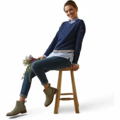 2023 Ariat Womens Pacifica Sweatshirt 10043895 - Navy -Ariat Shop 5883 10043895 03.700x700
