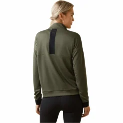 2023 Ariat Womens Breathe 1/2 Zip Sweatshirt 10043391 - Beetle -Ariat Shop 5884 10043391 back.700x700