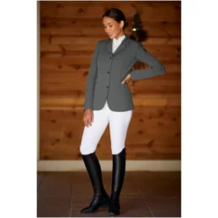 2023 Ariat Womens Tri Factor Full Seat Tights 10043403 - White -Ariat Shop 5890 S23 WMS ENGL Carmel LaCunha Shot 02 7391 RTL.700x700