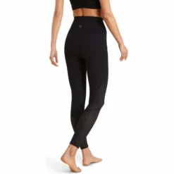 2023 Ariat Womens Breathe Eos Half Grip Recycled Materials Tights 10043401 - Black Colour Black -Ariat Shop 5891 10043401 back.700x700
