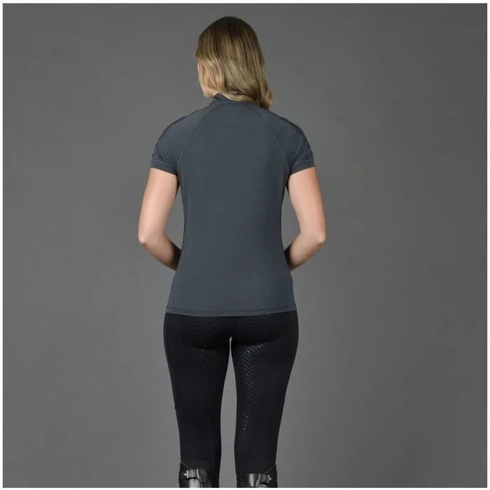 2023 Weatherbeeta Womens Sutton Short Sleeve Top 10183910- Pewter 3 2023 Weatherbeeta Womens Sutton Short Sleeve Top 10183910- Pewter - Image 3