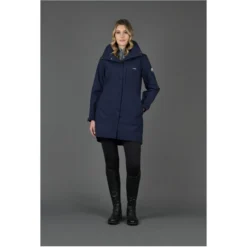 2023 Weatherbeeta Womens Everly Jacket With FREE Stocking Socks 1019059010093730 - Ink Navy / Blossom -Ariat Shop 6126 6031 1019059000 INK WB Everly Jacket OM Front Image Null Hero.2000x2000.700x700