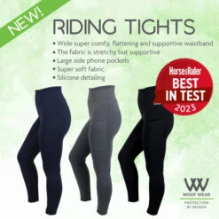 2023 Woof Wear Womens Original Knee Patch Riding Tights WA0010 - Slate -Ariat Shop 6189 Riding20Tights20banner20 20Square.700x700