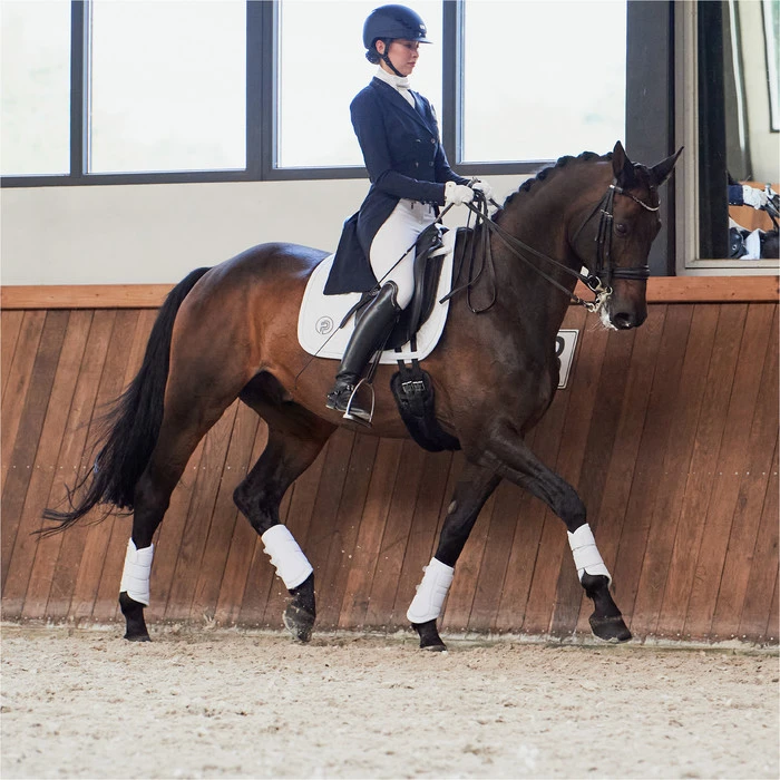 2023 Eskadron Highgloss Peacock Saddle Cloth 214731 544 - White Colour White 4 2023 Eskadron Highgloss Peacock Saddle Cloth 214731 544 - White Colour White - Image 4