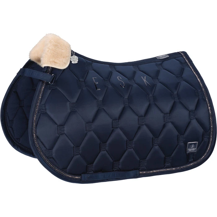 2023 Eskadron Glossy Crystal Saddle Cloth 218131 445 - Navy Colour Navy 2 2023 Eskadron Glossy Crystal Saddle Cloth 218131 445 - Navy Colour Navy - Image 2