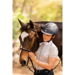 2023 Charles Owen Kylo Standard Peak Riding Helmet KYLO - Navy Matte / Pewter -Ariat Shop 6304 NSP 7854.700x700
