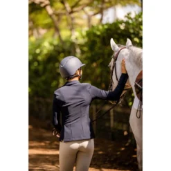 2023 Charles Owen Kylo Standard Peak Riding Helmet KYLO - Navy Matte / Pewter -Ariat Shop 6304 NSP 8667.700x700