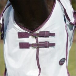 2023 Weatherbeeta Comfitec Essential Fly Rug With FREE Fly Mask WFRFM2 - Grey / White / Maroon -Ariat Shop 6371 202320Weatherbeeta20Comfitec20Essential20Mesh20II20Combo20Neck20100044116620 20WhiteMarron20Grey20close.2000x2000.700x700