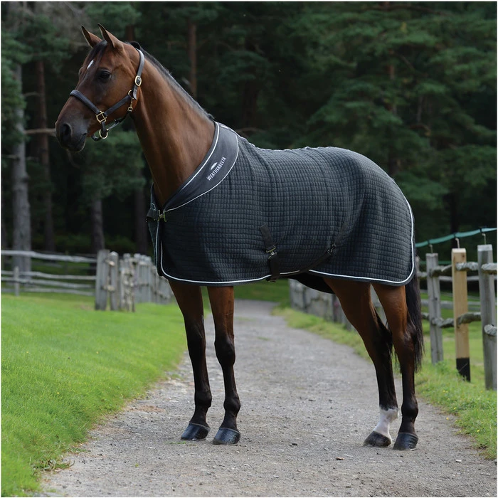 2023 Weatherbeeta Thermocell Standard Neck Cooler Fleece Rug 100621 - Dark Grey / White 2 2023 Weatherbeeta Thermocell Standard Neck Cooler Fleece Rug 100621 - Dark Grey / White - Image 2