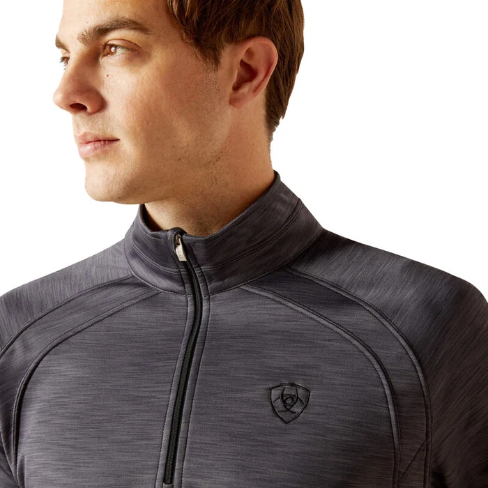 2023 Ariat Mens Tek Team 1/2 Zip Sweatshirt 10032804 - Ebony Colour Ebony 3 2023 Ariat Mens Tek Team 1/2 Zip Sweatshirt 10032804 - Ebony Colour Ebony - Image 3