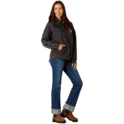 2023 Ariat Womens Rabere Hoodie 10046046 - Charcoal -Ariat Shop 6575 202320Ariat20Womens20Rabere20Hoodie201004604620 20Charcoal203.700x700