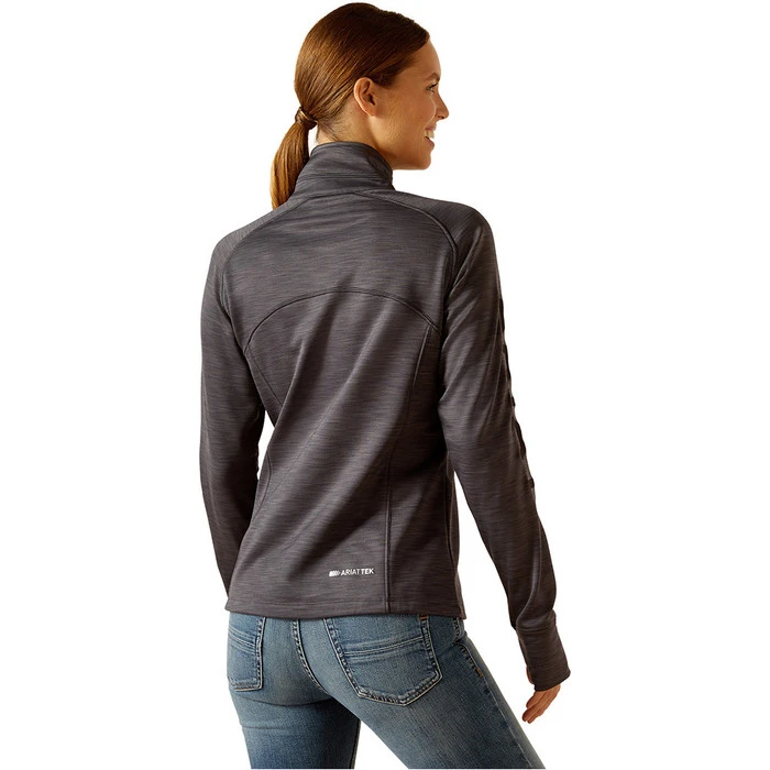 2023 Ariat Womens Tek Team 1/2 Zip Sweatshirt 1004670 - Ebony Colour Ebony 2 2023 Ariat Womens Tek Team 1/2 Zip Sweatshirt 1004670 - Ebony Colour Ebony - Image 2