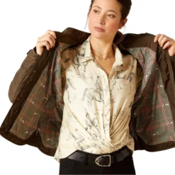 2023 Ariat Womens Woodside Jacket 10046060 - Earth Colour Earth -Ariat Shop 6587 202320Ariat20Womens20Woodside20Jacket201004606020 20Earth205.700x700