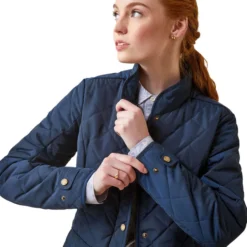 2023 Ariat Womens Woodside Jacket 10046060 - Navy Colour Navy -Ariat Shop 6588 202320Ariat20Womens20Woodside20Jacket201004606020 20Navy205.700x700