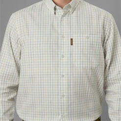 2023 Harkila Mens Allerston Long Sleeve Shirt 140114515 - Emerald Green / White -Ariat Shop 6688 202320Harkila20Mens20Allerston20Long20Sleeve20Shirt2014011451520 20Emerald20Green2020White20Close20Up.700x700