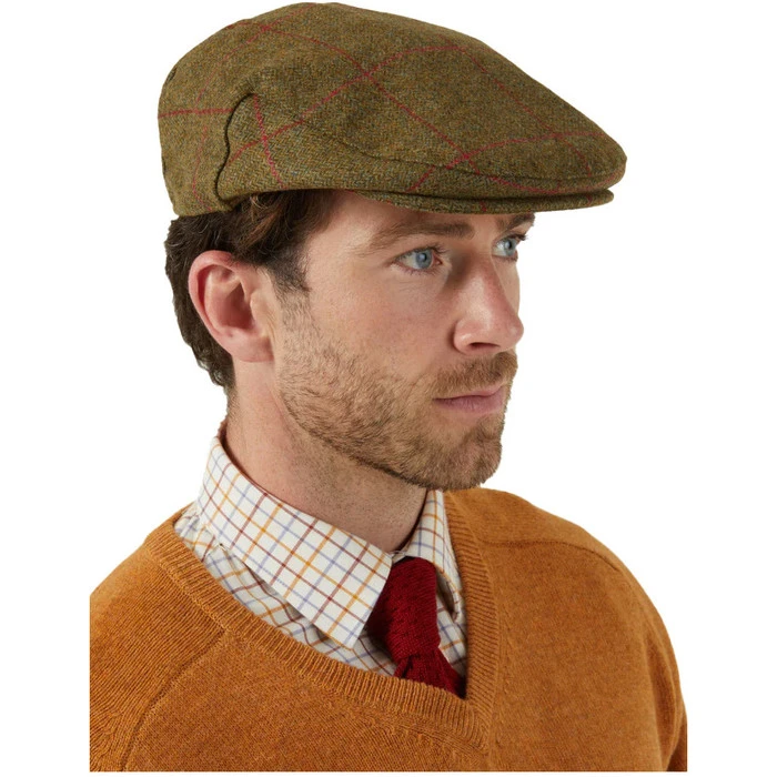 2023 Alan Paine Mens Combrook Tweed Flat Cap COMGCAP - Sage Colour Sage 4 2023 Alan Paine Mens Combrook Tweed Flat Cap COMGCAP - Sage Colour Sage - Image 4