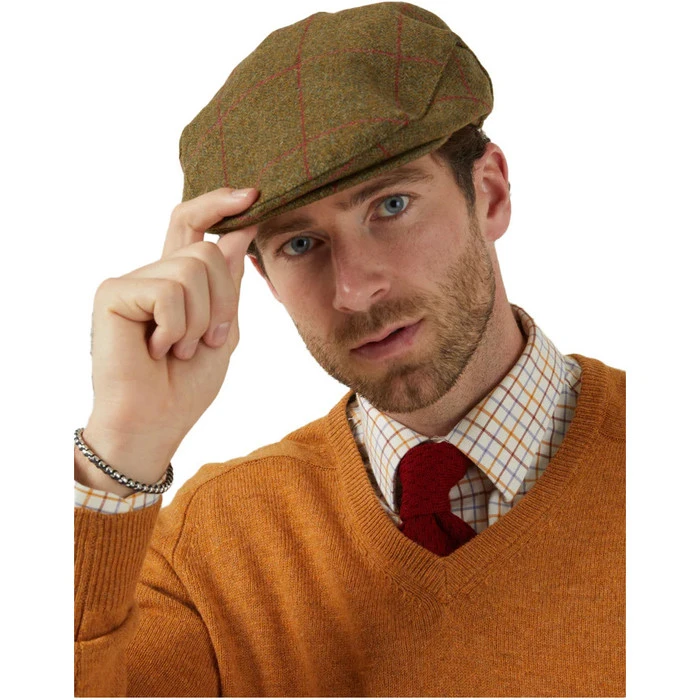 2023 Alan Paine Mens Combrook Tweed Flat Cap COMGCAP - Sage Colour Sage 3 2023 Alan Paine Mens Combrook Tweed Flat Cap COMGCAP - Sage Colour Sage - Image 3