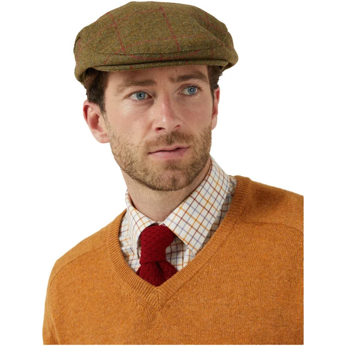 2023 Alan Paine Mens Combrook Tweed Flat Cap COMGCAP - Sage Colour Sage 2 2023 Alan Paine Mens Combrook Tweed Flat Cap COMGCAP - Sage Colour Sage - Image 2