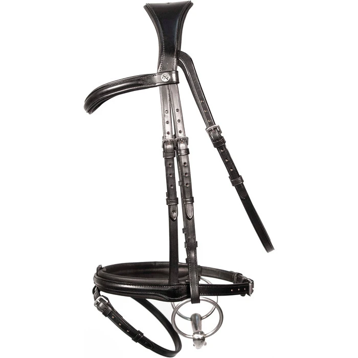 2023 Henry James Saddlery Comfort Flash Bridle HJ-BR-02 - Black Colour Black 2 2023 Henry James Saddlery Comfort Flash Bridle HJ-BR-02 - Black Colour Black - Image 2