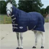 Weatherbeeta Comfitec Channel Quilt Medium-Lite Combo Neck Rug - Navy / Silver Colour Navy/Silver