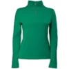 2022 Dublin Womens Giana 1/4 Zip Base Layer Long Sleeve Top 1010948010 - Emerald