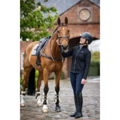 Charles Owen Luna Wide Peak Helmet & Free Headband LUNAWPNMNG - Navy Matt / Navy Gloss -Ariat Shop A2I9698 LR Web203201.700x700