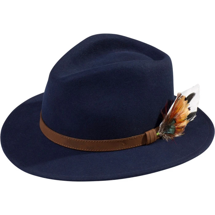 2023 Alan Paine Mens Richmond Felt Hat RICGFEL - Navy Colour Navy 1 2023 Alan Paine Mens Richmond Felt Hat RICGFEL - Navy Colour Navy