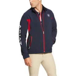 Ariat Mens New Team Softshell Jacket - Navy