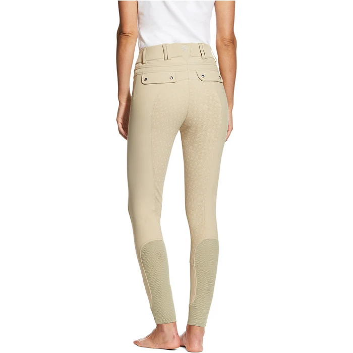 Ariat Womens Tri Factor Grip Full Seat Breeches Tan 2 Ariat Womens Tri Factor Grip Full Seat Breeches Tan - Image 2