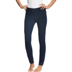 Ariat Womens Tri Factor Grip Knee Patch Breeches Navy